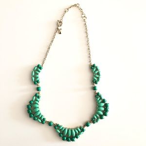 Jcrew Green Beaded Necklace